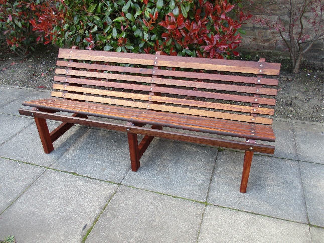 A garden bench