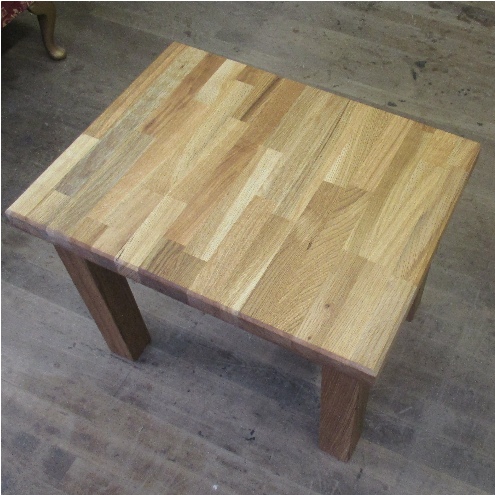 An oak side table